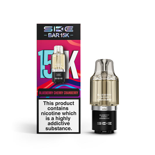 SKE Bar 15K Prefilled Pods (BLUEBERRY CHERRY CRANBERRY)