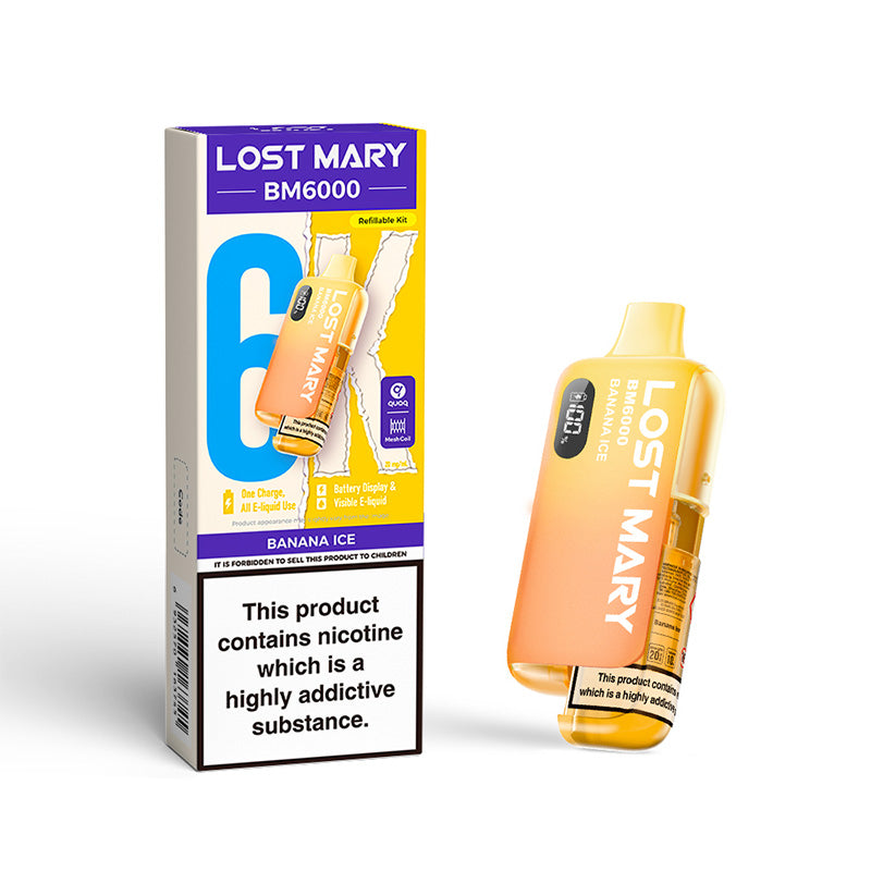 Lost Mary BM6000 Refillable Kit (BANANA ICE)
