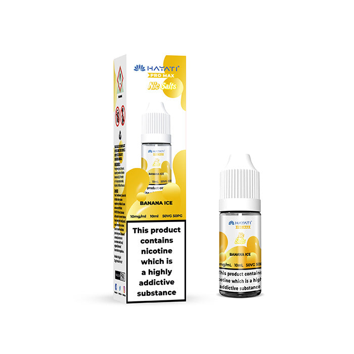 Hayati Pro Max Nic Salt 10mg Banana Ice