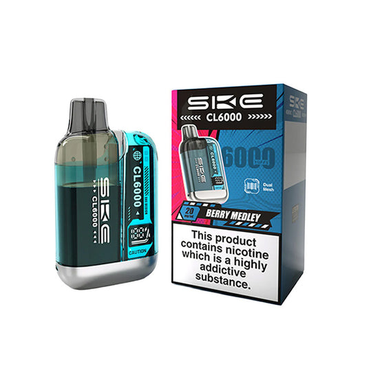 SKE Crystal CL6000 Legal Big Puff Device (BERRY MEDLEY)