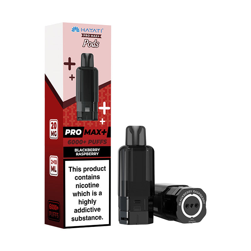 Hayati Pro Max+ 6K Prefilled Replacement Pods Blackberry Raspberry