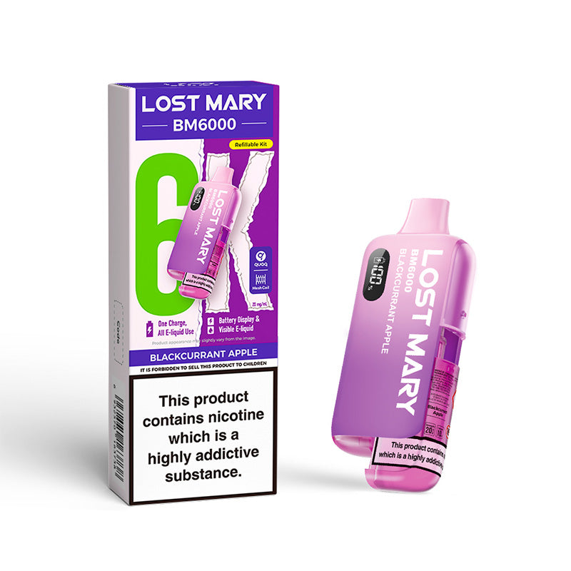 Lost Mary BM6000 Refillable Kit (BLACKCURRANT APPLE)