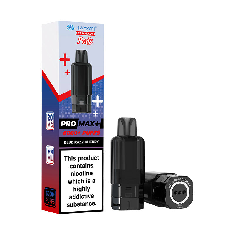 Hayati Pro Max+ 6K Prefilled Replacement Pods Blue Razz Cherry
