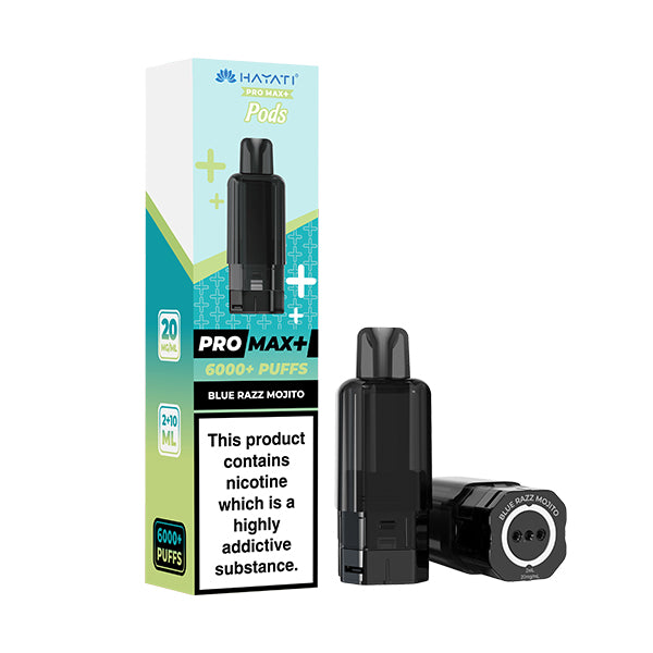 Hayati Pro Max+ 6K Prefilled Replacement Pods Blue Razz Mojito