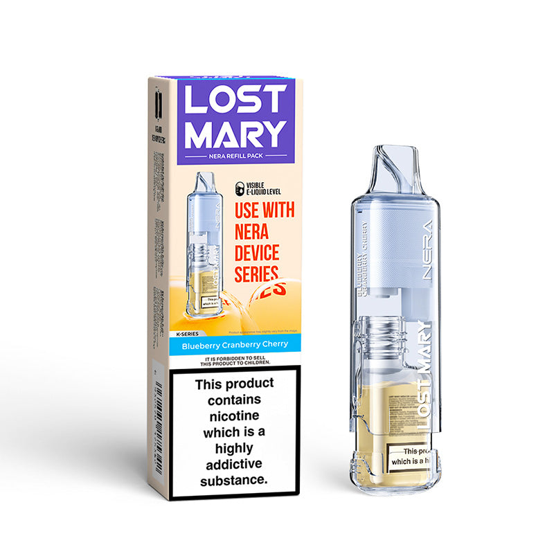 Lost Mary Nera 15K Pureview 20mg Prefilled Pod (BLUEBERRY CRANBERRY CHERRY)
