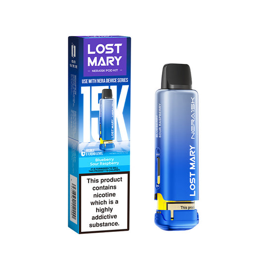 Lost Mary Nera 15K 20mg Prefilled Pod (BLUEBERRY SOUR RASPBERRY)