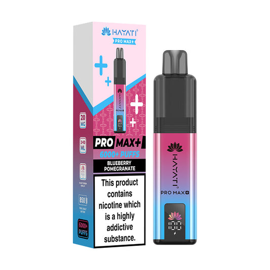 Hayati Pro Max+ 6K Prefilled Pod Kit Blueberry Pomegranate