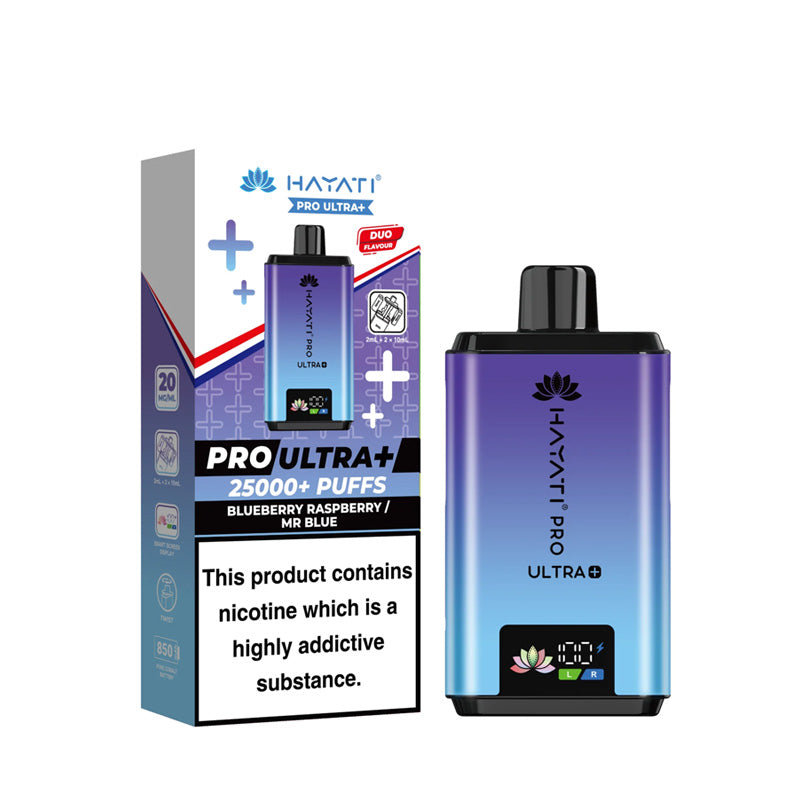 Hayati Pro Ultra+ 25K Prefilled Pod Kit Blueberry Raspberry- Mr Blue