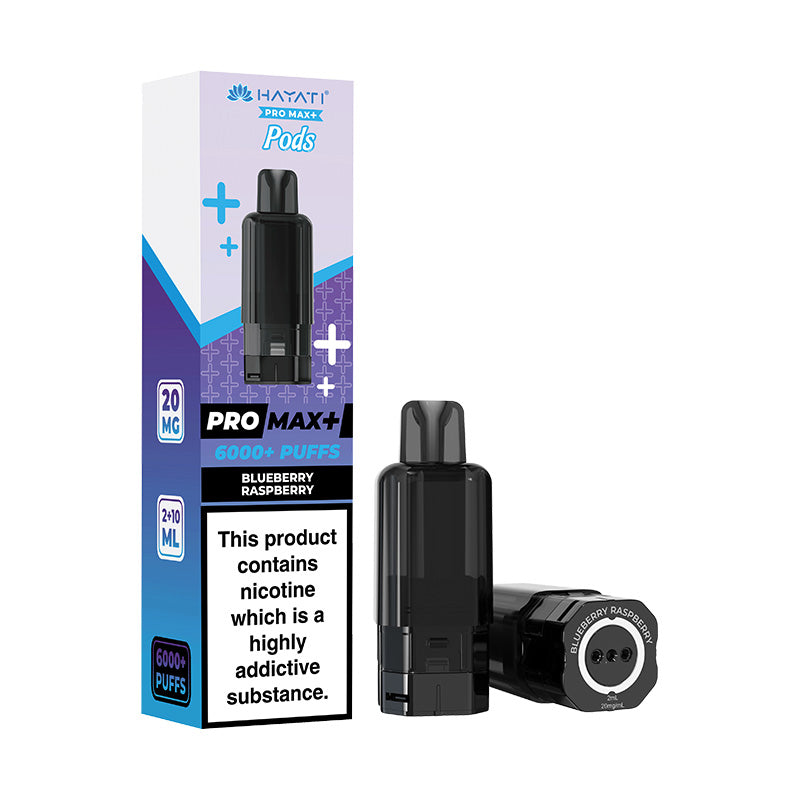 Hayati Pro Max+ 6K Prefilled Replacement Pods Blueberry Raspberry