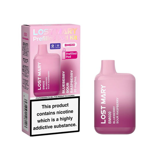 Lost Mary BM600 Prefilled Pod Kit (BLUEBERRY SOUR RASPBERRY)