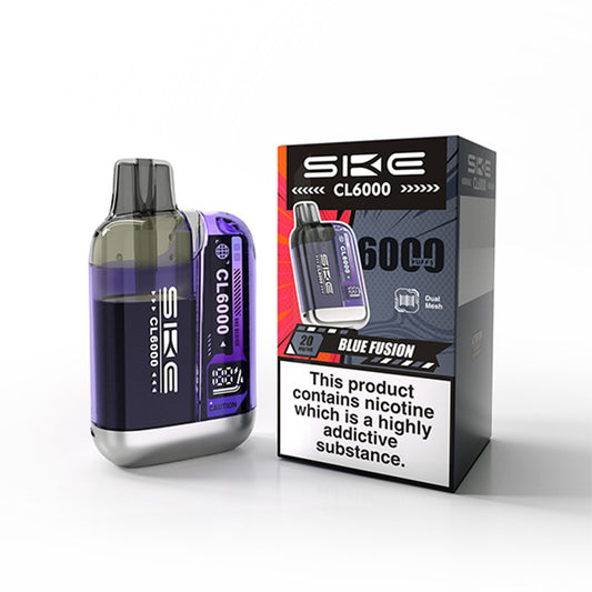SKE Crystal CL6000 Legal Big Puff Device (BLUE FUSION)