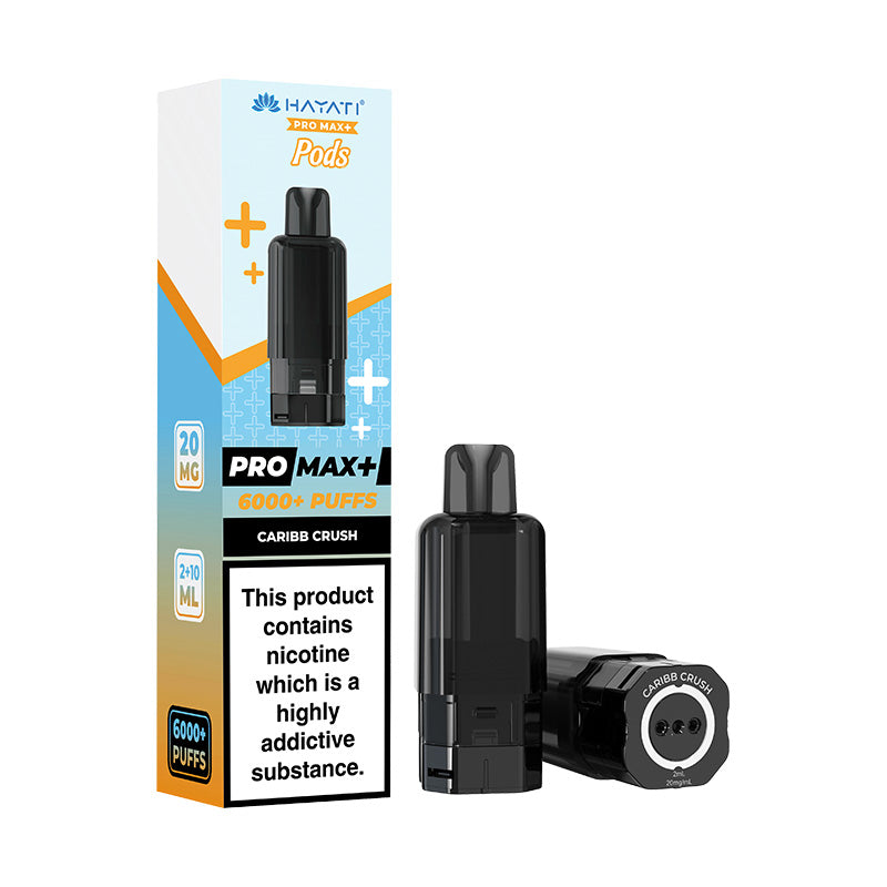Hayati Pro Max+ 6K Prefilled Replacement Pods Caribb Crush