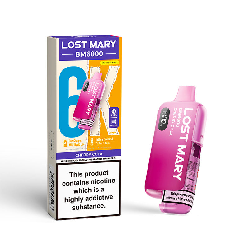 Lost Mary BM6000 Refillable Kit (CHERRY COLA)