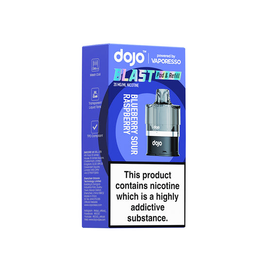 Dojo Blast 6000 20mg Prefilled Pod (BLUEBERRY SOUR RASPBERRY)