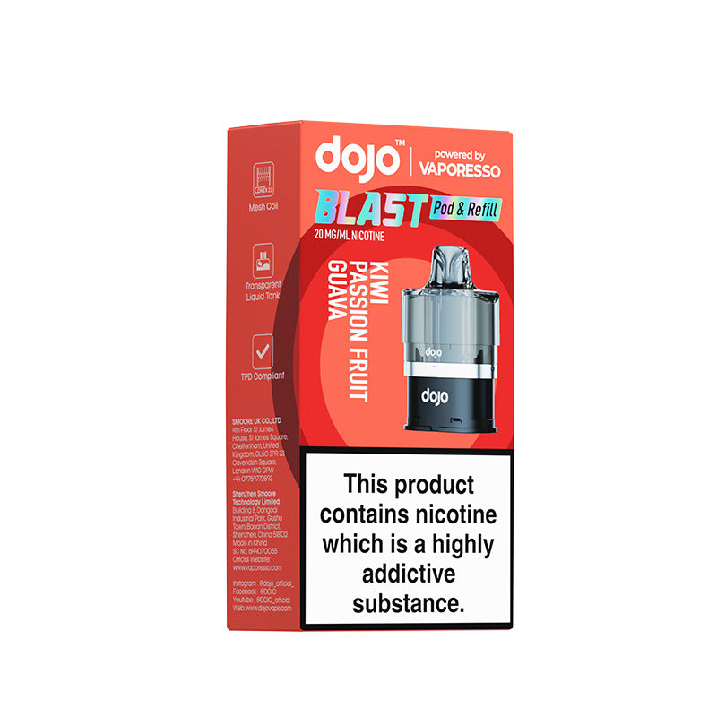 Dojo Blast 6000 20mg Prefilled Pod (KIWI PASSIONFRUIT GUAVA)