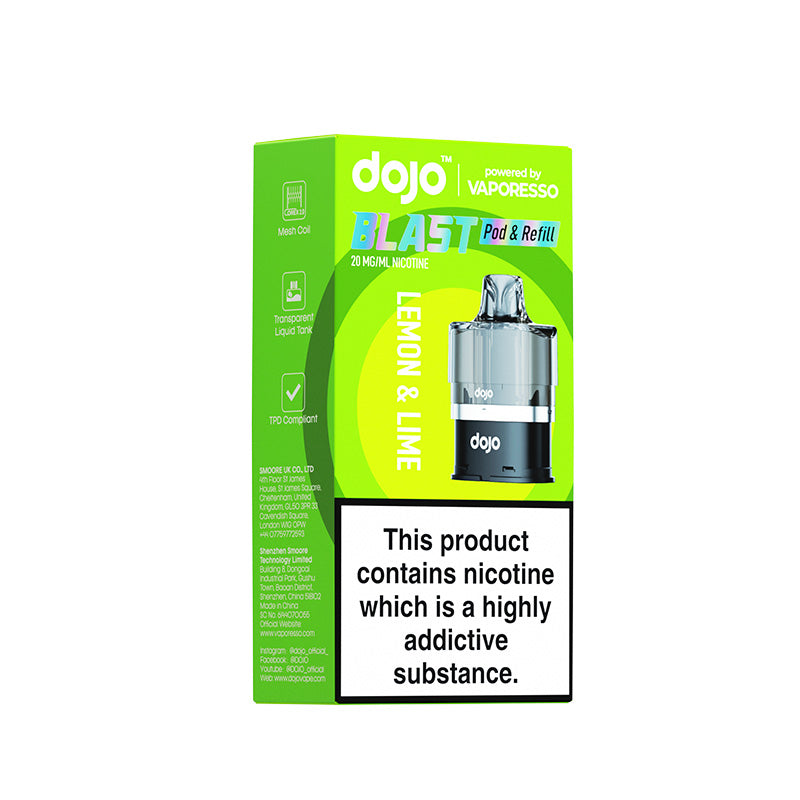 Dojo Blast 6000 10mg Prefilled Pod (LEMON LIME)