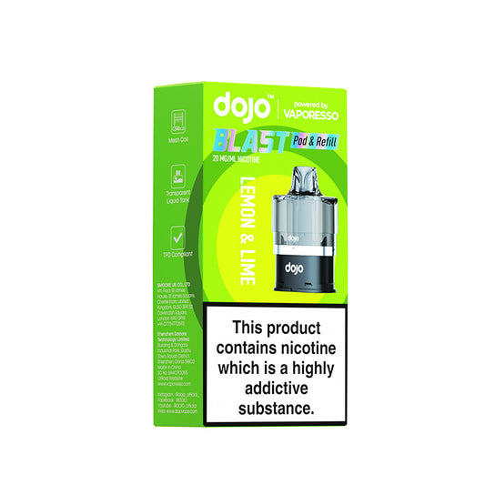 Dojo Blast 6000 10mg Prefilled Pod (LEMON LIME)