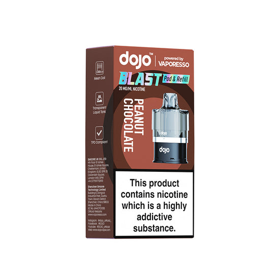 Dojo Blast 6000 20mg Prefilled Pod (PEANUT CHOCOLATE)