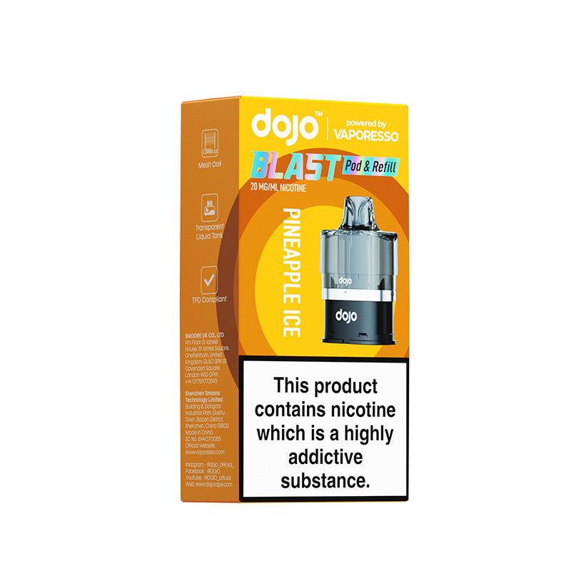Dojo Blast 6000 20mg Prefilled Pod (PINEAPPLE ICE)