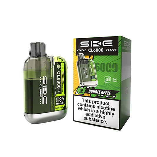 SKE Crystal CL6000 Legal Big Puff Device (DOUBLE APPLE)