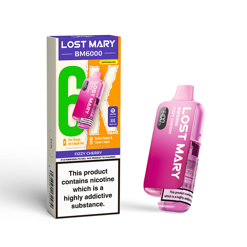 Lost Mary BM6000 Refillable Kit (FIZZY CHERRY)