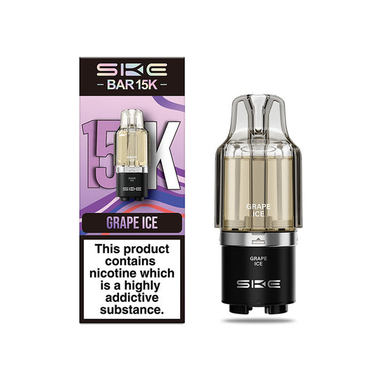 SKE Bar 15K Prefilled Pods (GRAPE ICE)
