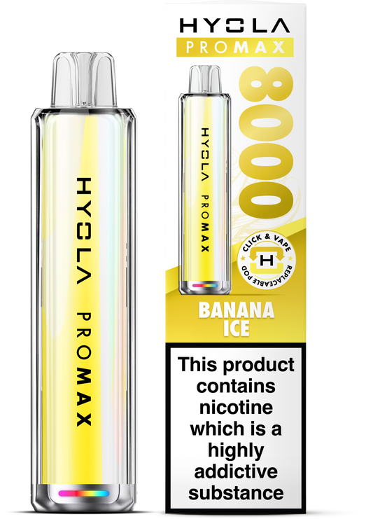 Hyola Pro Max 8000 Prefilled Pod Kit (Banana Ice)
