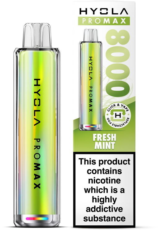 Hyola Pro Max 8000 Prefilled Pod Kit (Fresh Mint)