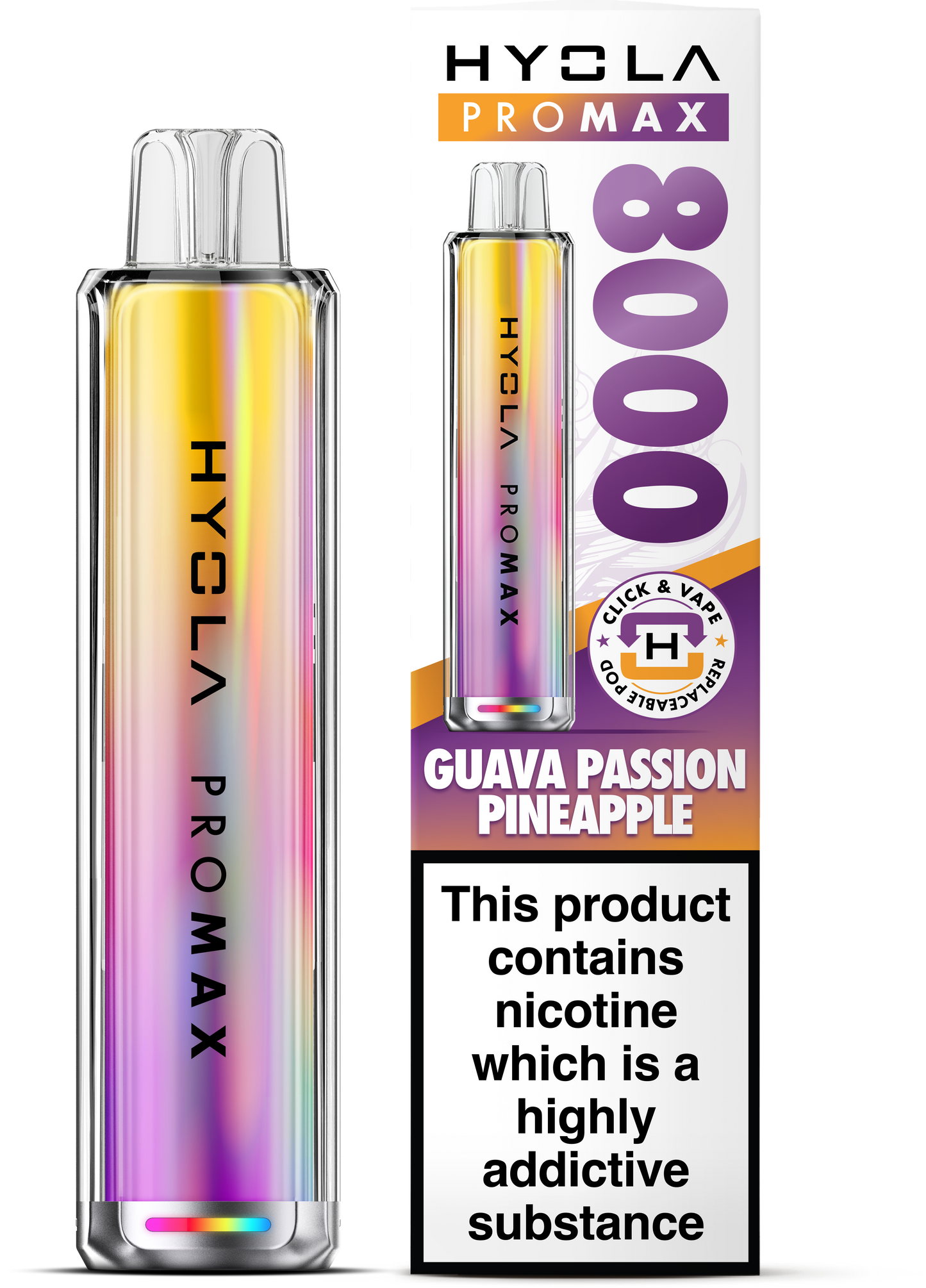 Hyola Pro Max 8000 Prefilled Pod Kit (Guava Passion Pineapple)