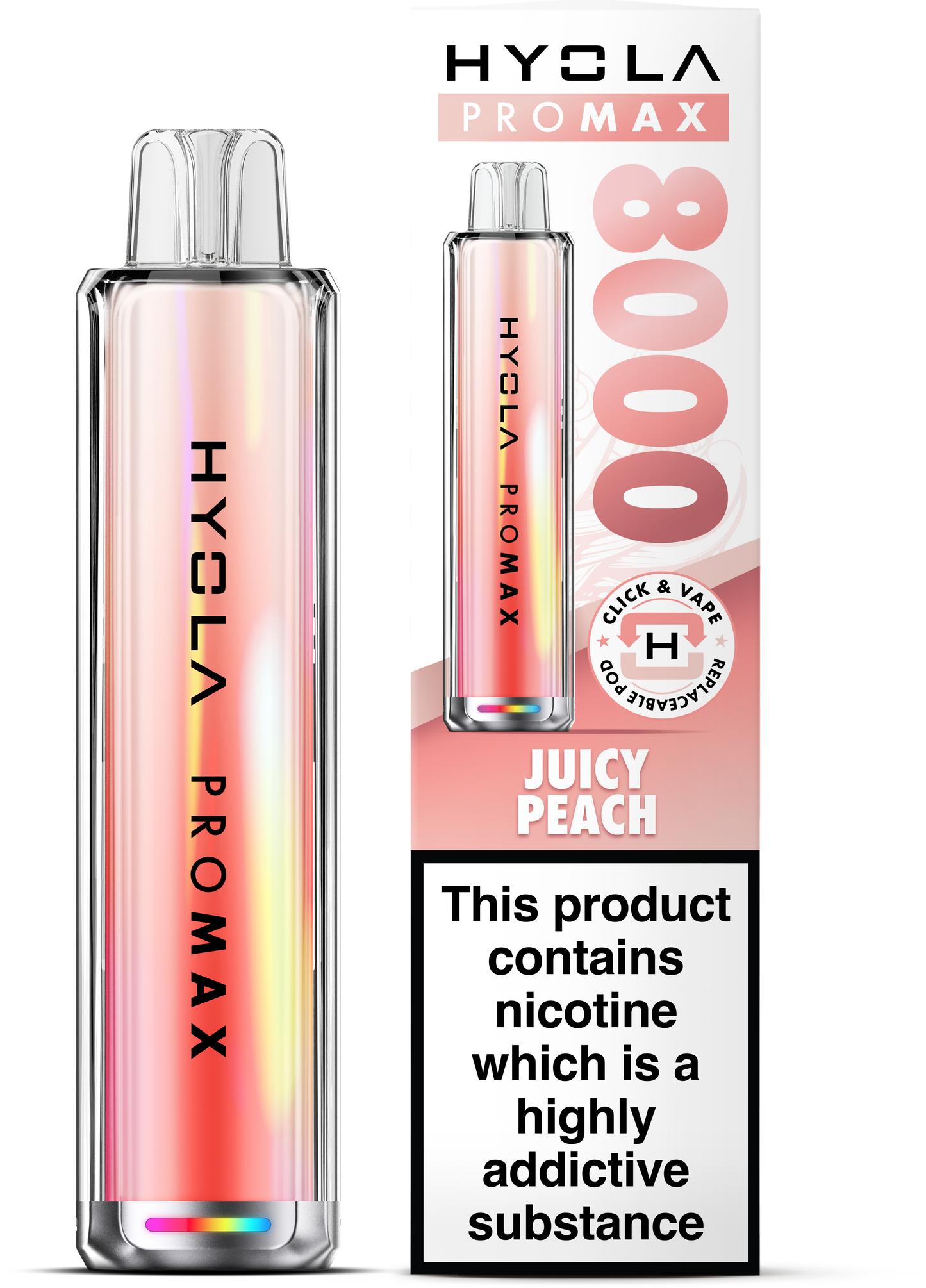 Hyola Pro Max 8000 Prefilled Pod Kit (Juicy Peach)