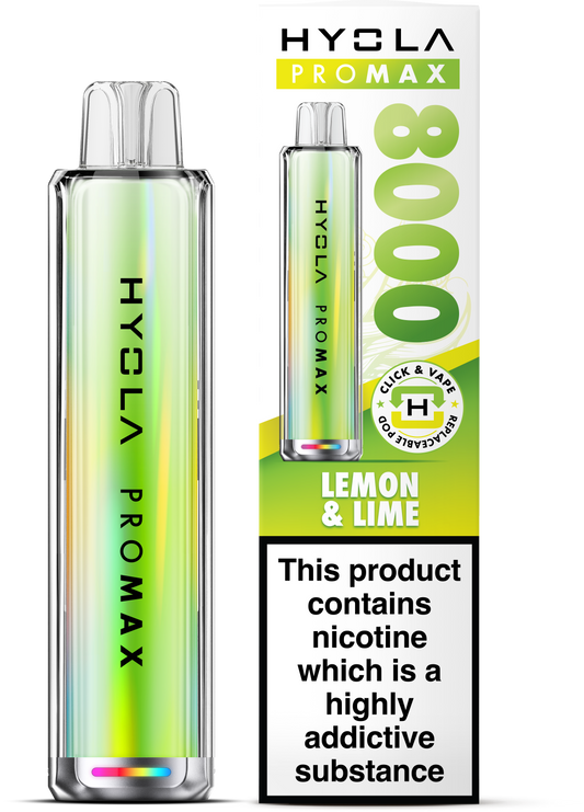 Hyola Pro Max 8000 Prefilled Pod Kit (Lemon & Lime)