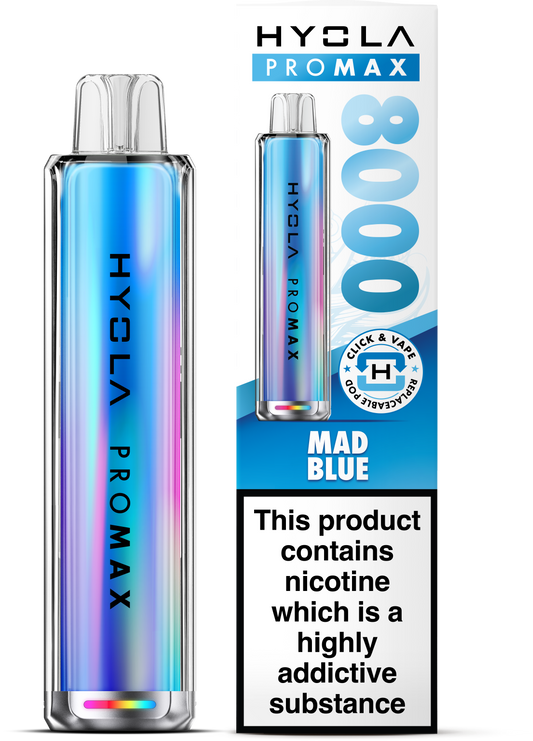 Hyola Pro Max 8000 Prefilled Pod Kit (Mad Blue)
