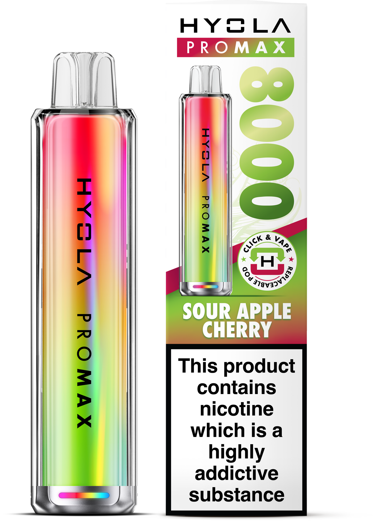 Hyola Pro Max 8000 Prefilled Pod Kit (Sour Apple Cherry)