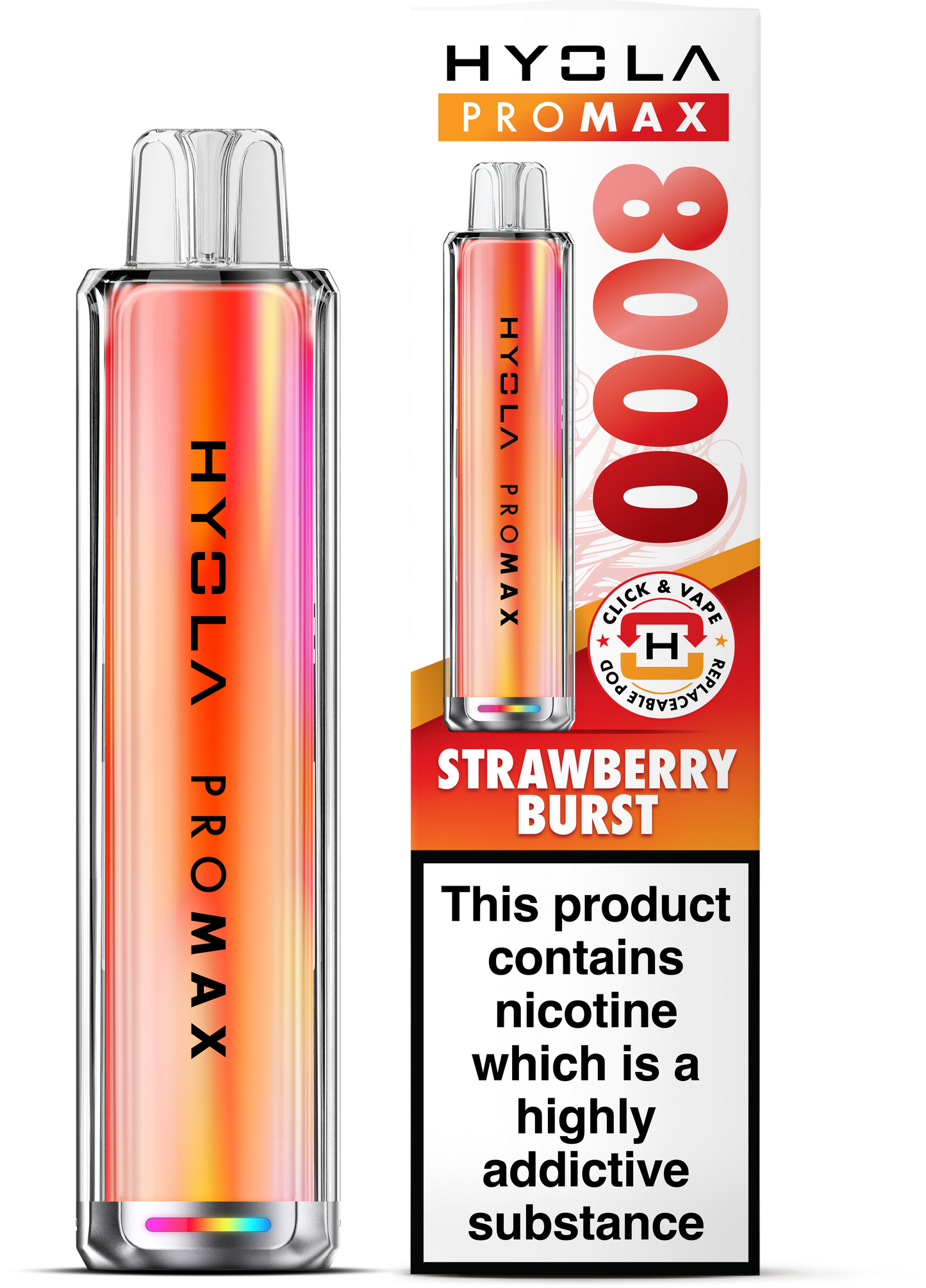 Hyola Pro Max 8000 Prefilled Pod Kit (Strawberry Burst)