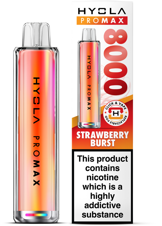 Hyola Pro Max 8000 Prefilled Pod Kit (Strawberry Burst)