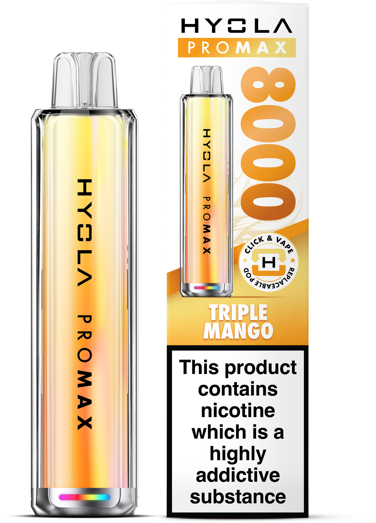 Hyola Pro Max 8000 Prefilled Pod Kit (Triple Mnago)