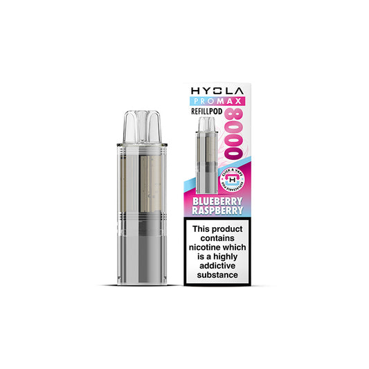 Hyola Pro Max 8000 Prefilled Pod Blueberry Raspberry