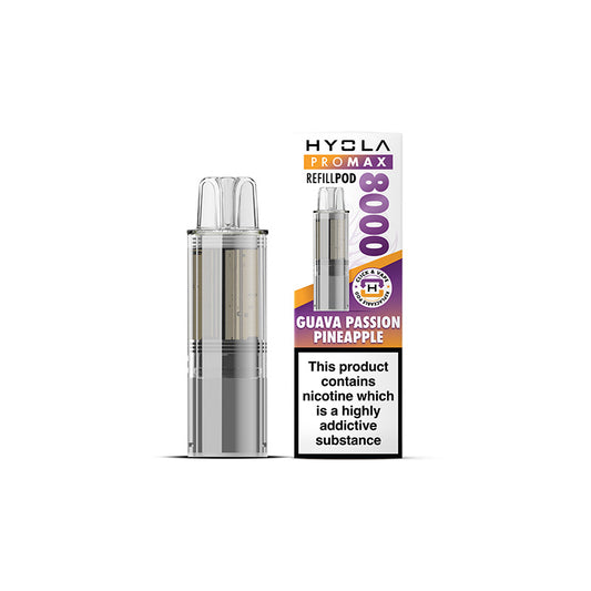 Hyola Pro Max 8000 Prefilled Pod Guava Passion Pineapple