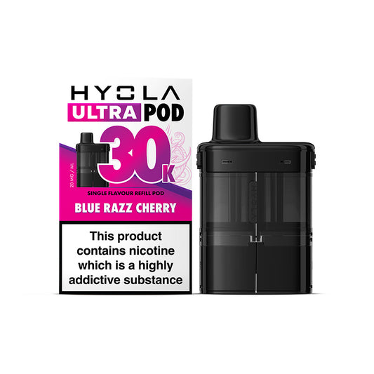 Hyola Ultra 30K Prefilled Pods  Blue Razz Cherry