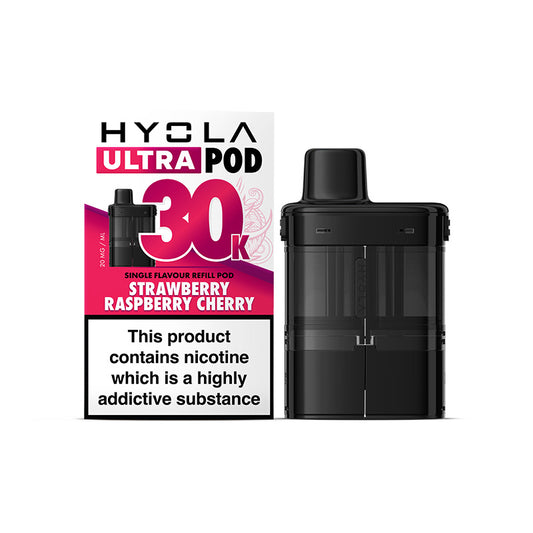 Hyola Ultra 30K Prefilled Pods Strawberry Raspberry Cherry
