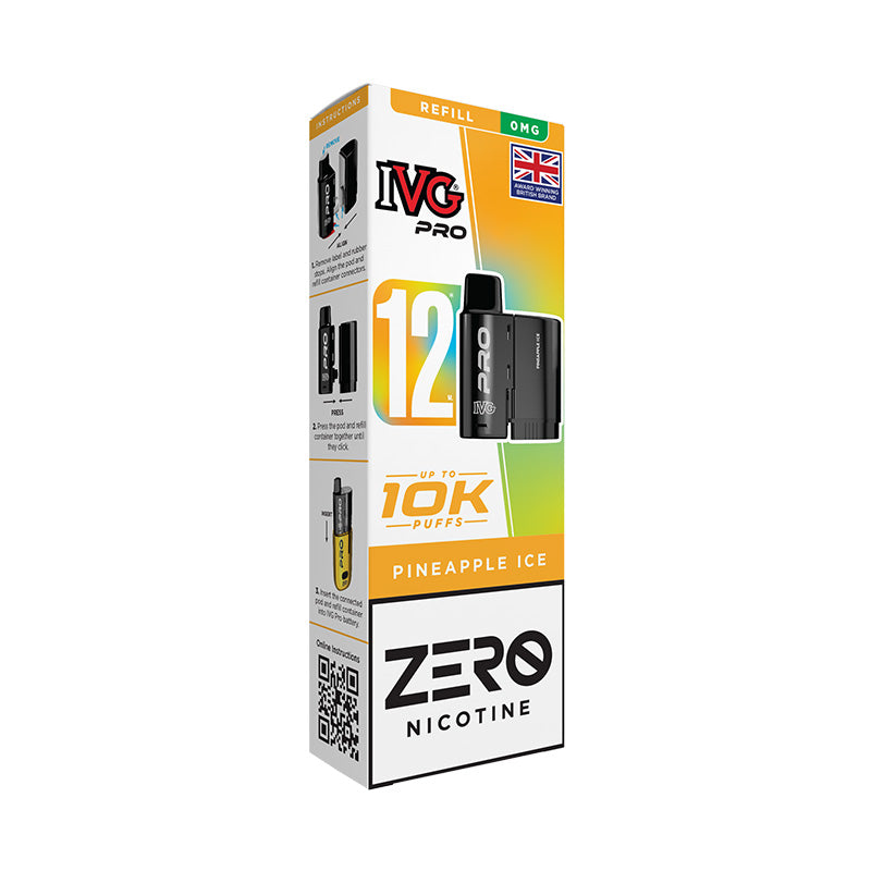 IVG Pro 12 0mg Prefilled Pod (PINEAPPLE ICE)
