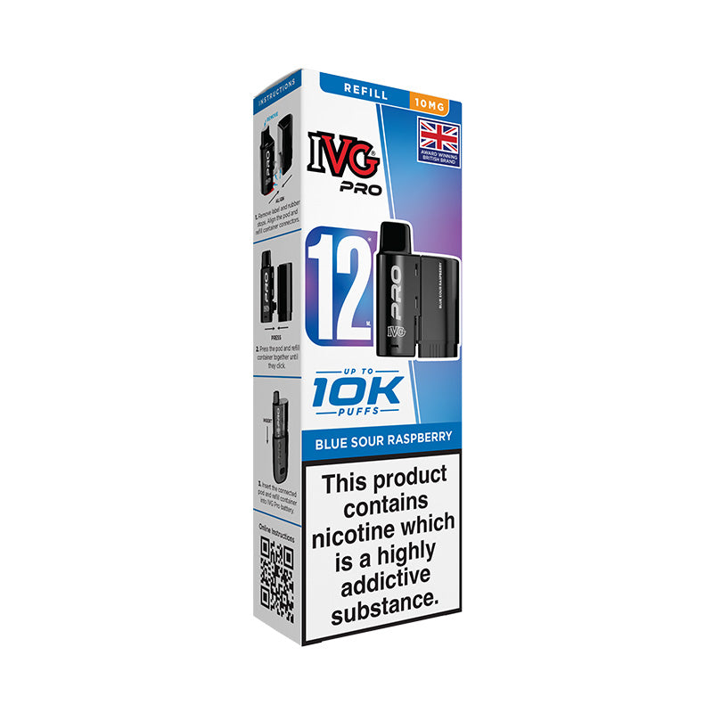 IVG Pro 12 10mg Prefilled Pod (BLUE SOUR RASPBERRY)