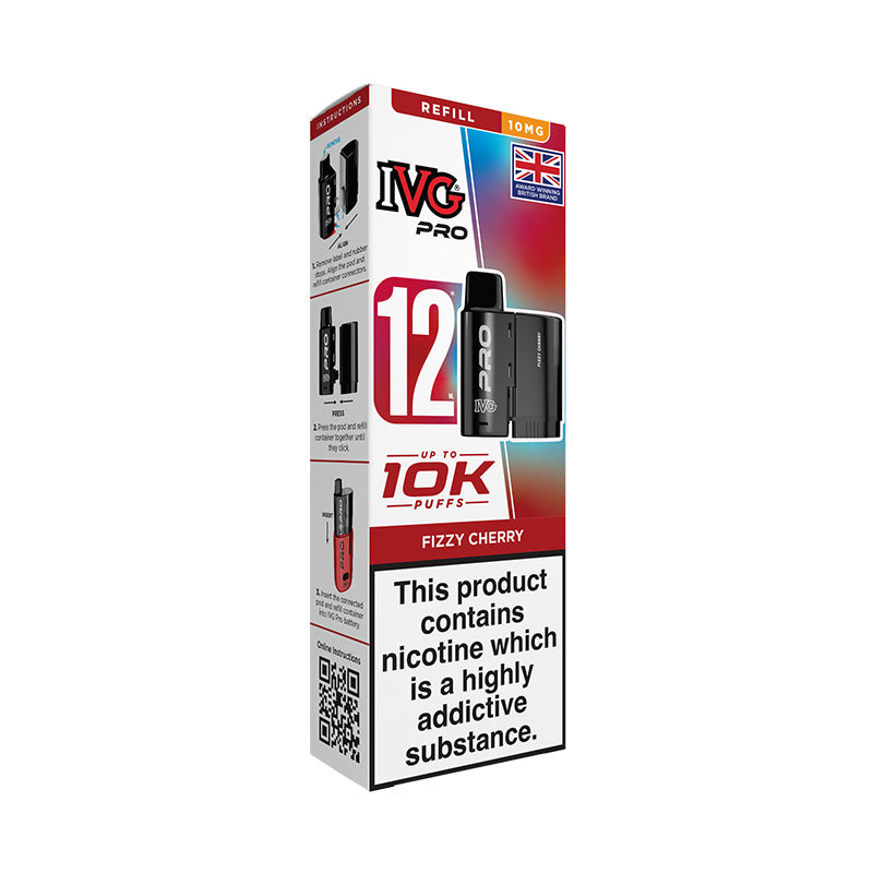 IVG Pro 12 10mg Prefilled Pod (FIZZY CHERRY)