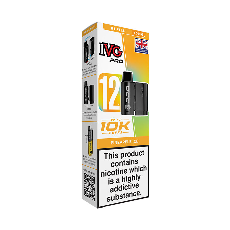 IVG Pro 12 10mg Prefilled Pod (PINEAPPLE ICE)