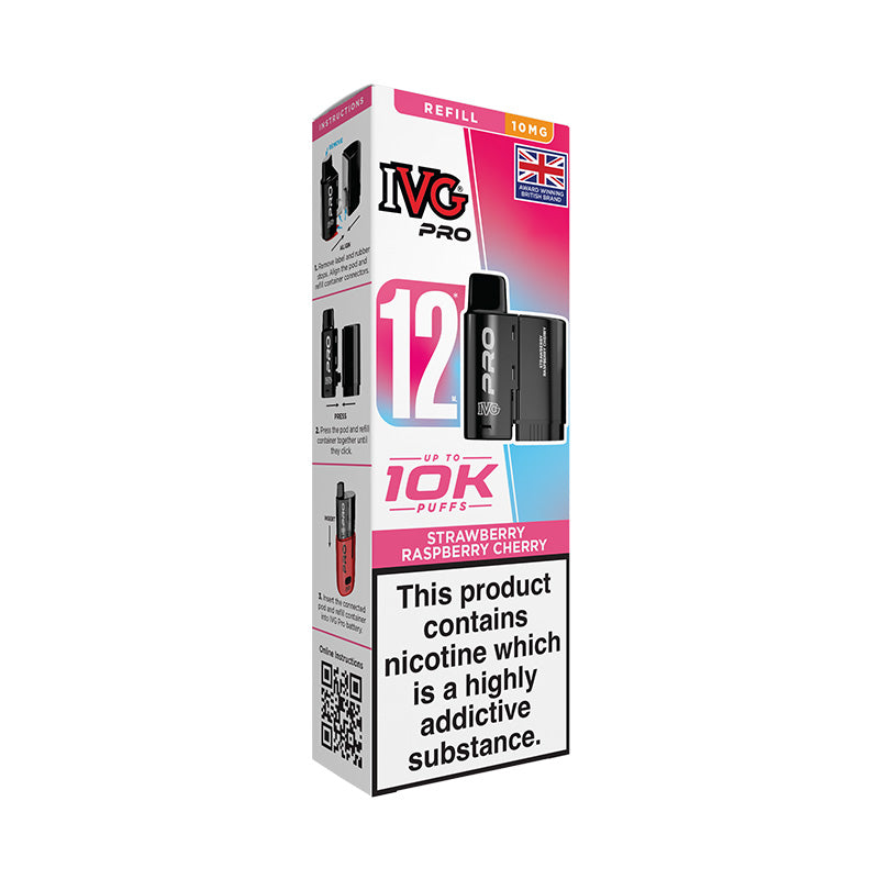 IVG Pro 12 10mg Prefilled Pod (STRAWBERRY RASPBERRY CHERRY)