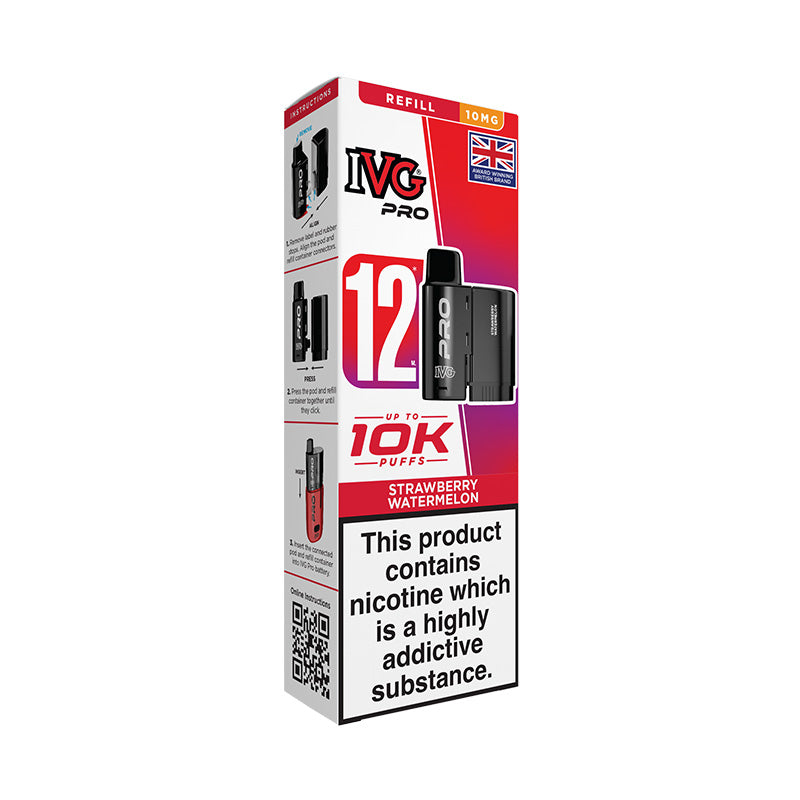 IVG Pro 12 10mg Prefilled Pod (STRAWBERRY WATERMELON)