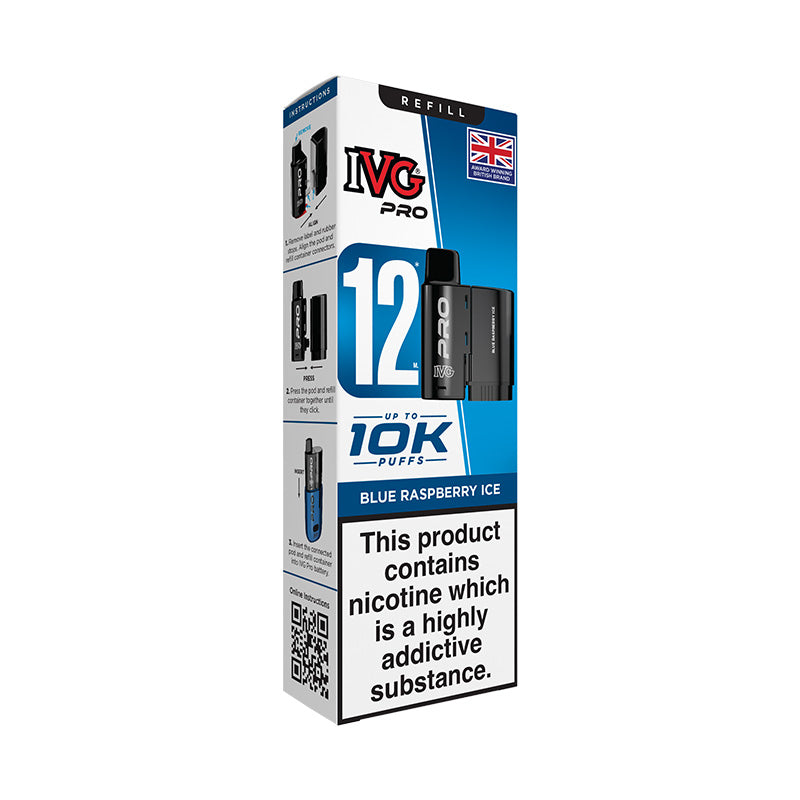 IVG Pro 12 20mg Prefilled Pod (BLUE RASPBERRY ICE)
