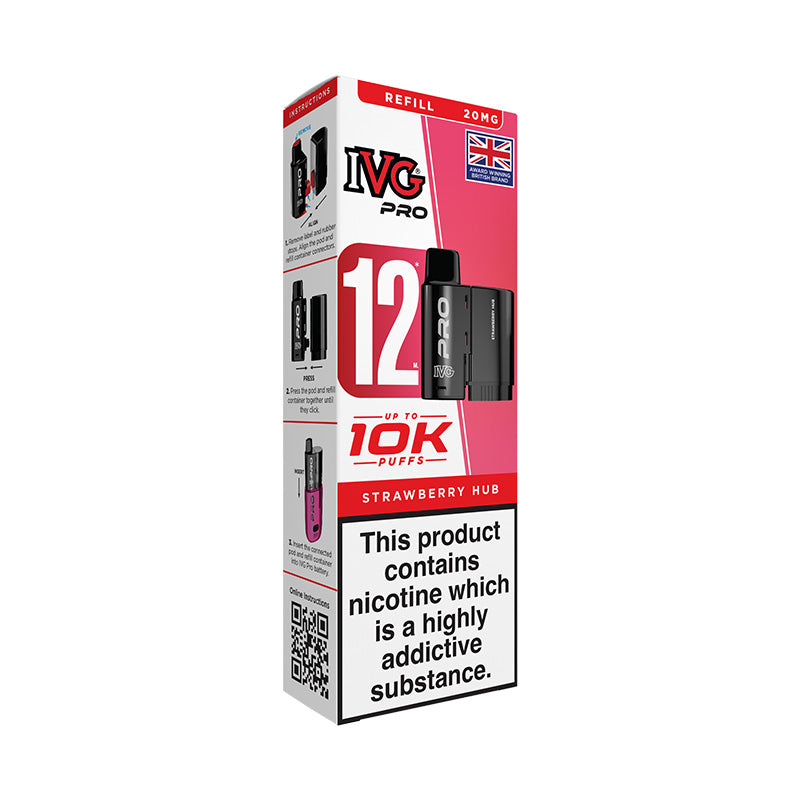 IVG Pro 12 20mg Prefilled Pod (STRAWBERRY HUB)