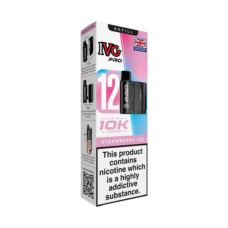IVG Pro 12 20mg Prefilled Pod (STRAWBERRY ICE)