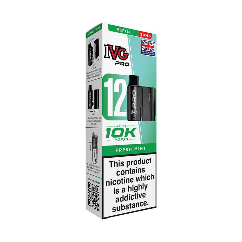 IVG Pro 12 20mg Prefilled Pod (FRESH MINT)